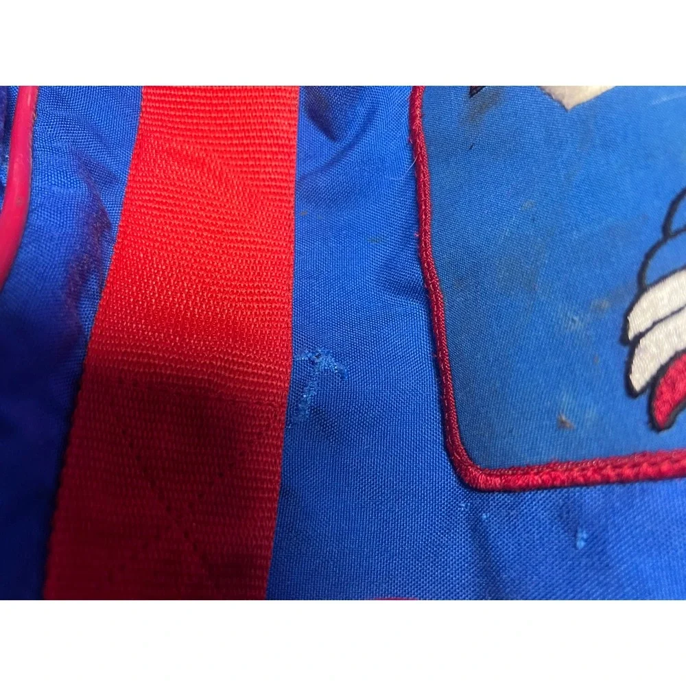 Vintage 1980s Honda Racing Team Duffle Bag Blue Red Boot Chute Large 32x16